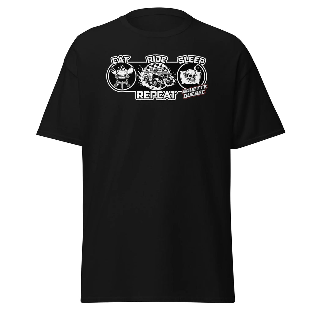 T-Shirt Eat Ride Sleep BQ