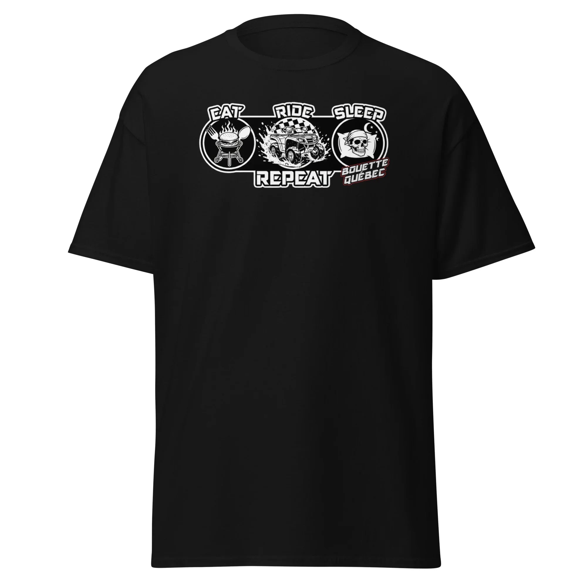 T-Shirt Eat Ride Sleep BQ