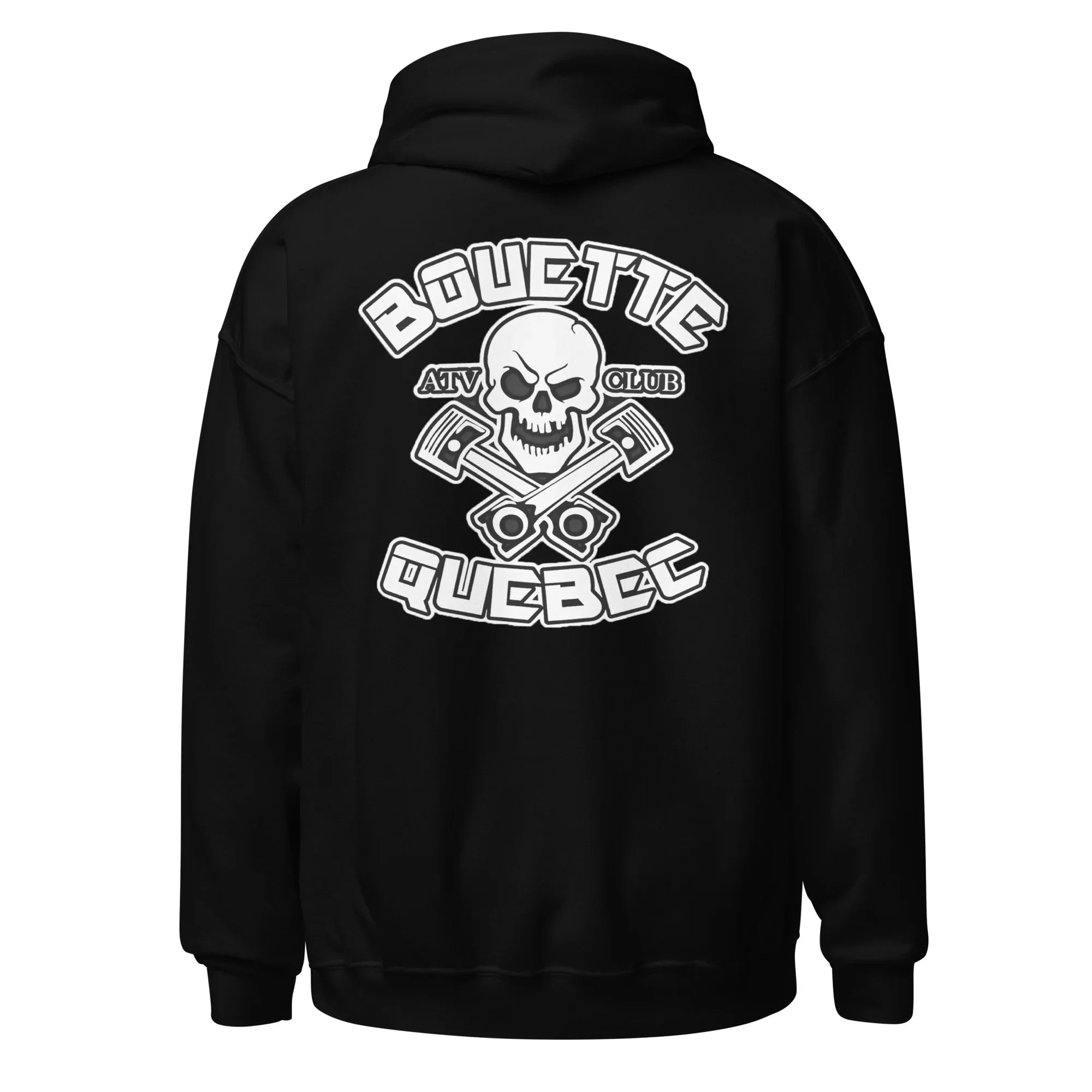 Bouette Québec Classic Gros Logo Hoodie – Black & Grey